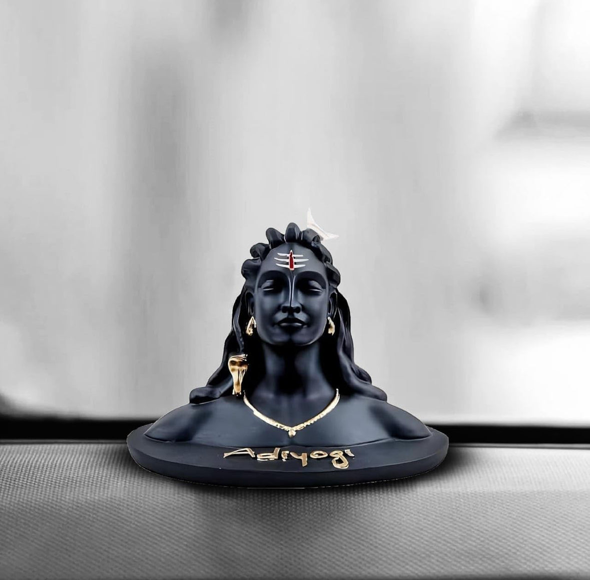 Adiyogi Shiva Statue for Car Dashboard 3.5-Inch, Made In India 🇮🇳