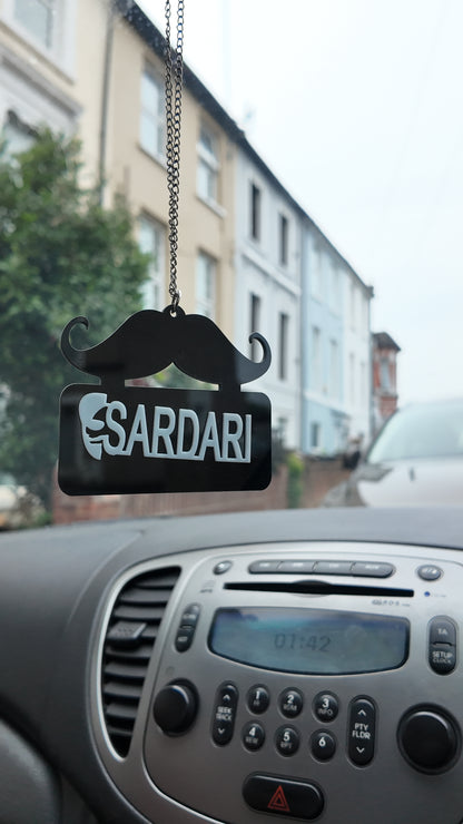 Sardari (सरदारी) Stylish Car Hanging – Premium Acrylic Accessory