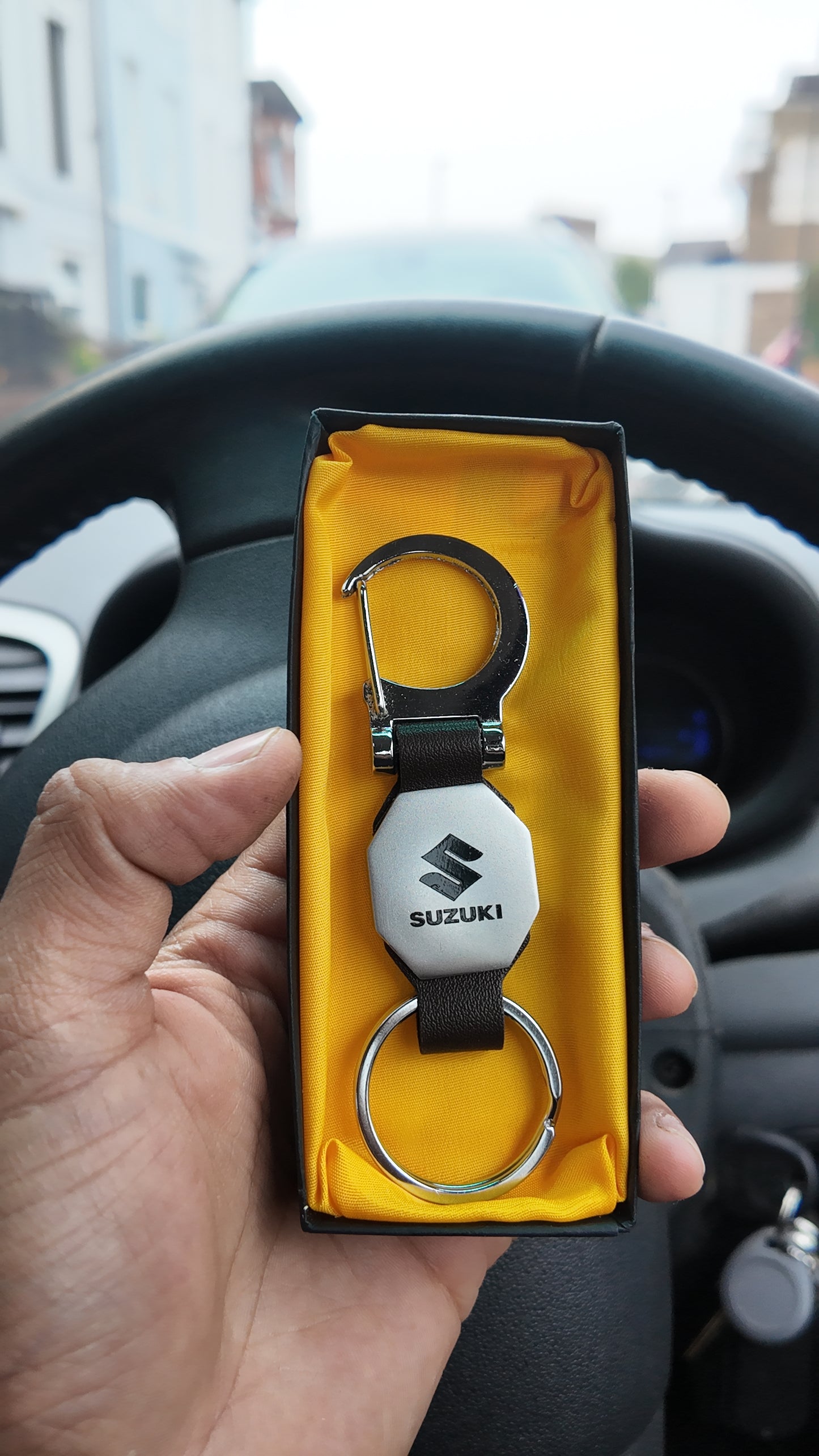 Premium Keychain with Leather Strap Pack of 1